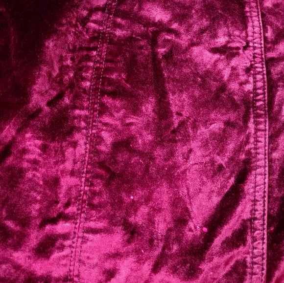 Free People Red Velvet Mini Skirt (28) - Picture 7 of 7